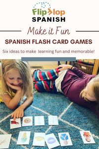 Spanish Flash Card Games for Home or Co-ops